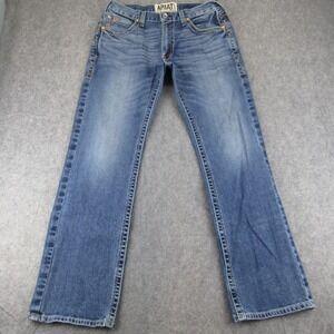 Ariat M5 Slim Straight Leg Jeans Mens 34x34 Blue Denim Stretch Medium Wash